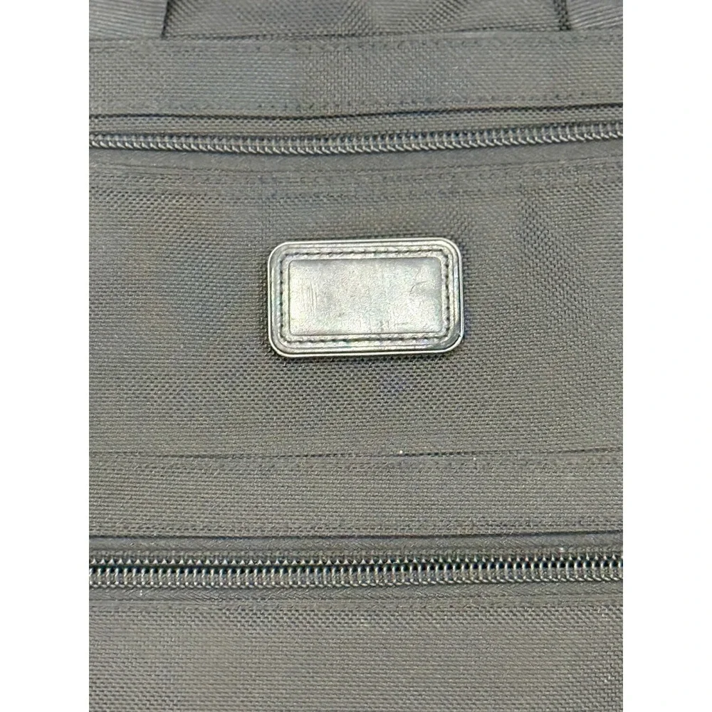 Tumi Black‎ Ballistic Nylon Wheeled Briefcase Laptop Bag Travel Carry On